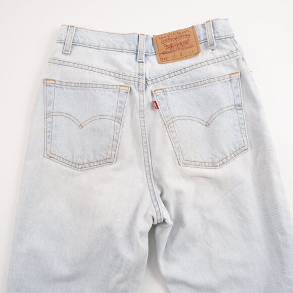 Vintage LEVI'S 512 Slim Fit Tapered light wash jeans 1990's / Y2K size 29 - Picture 10 of 12
